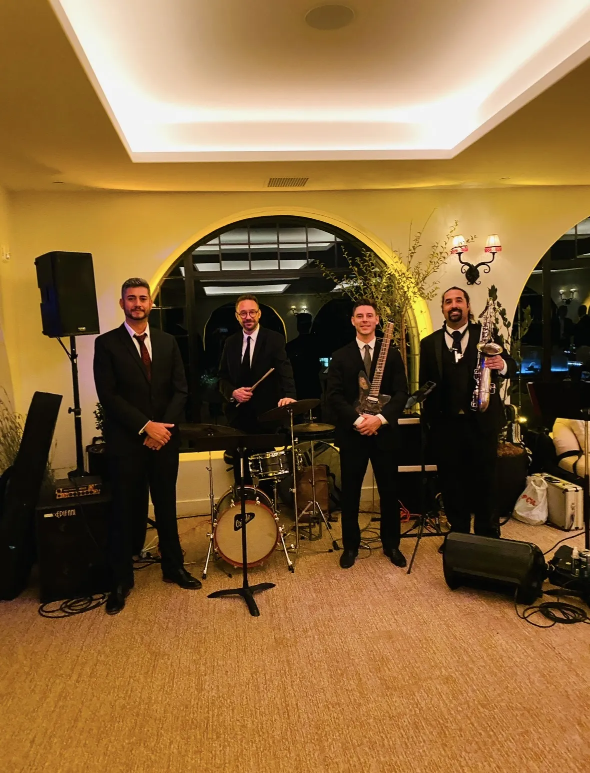 Live DJ in action handling a massive party