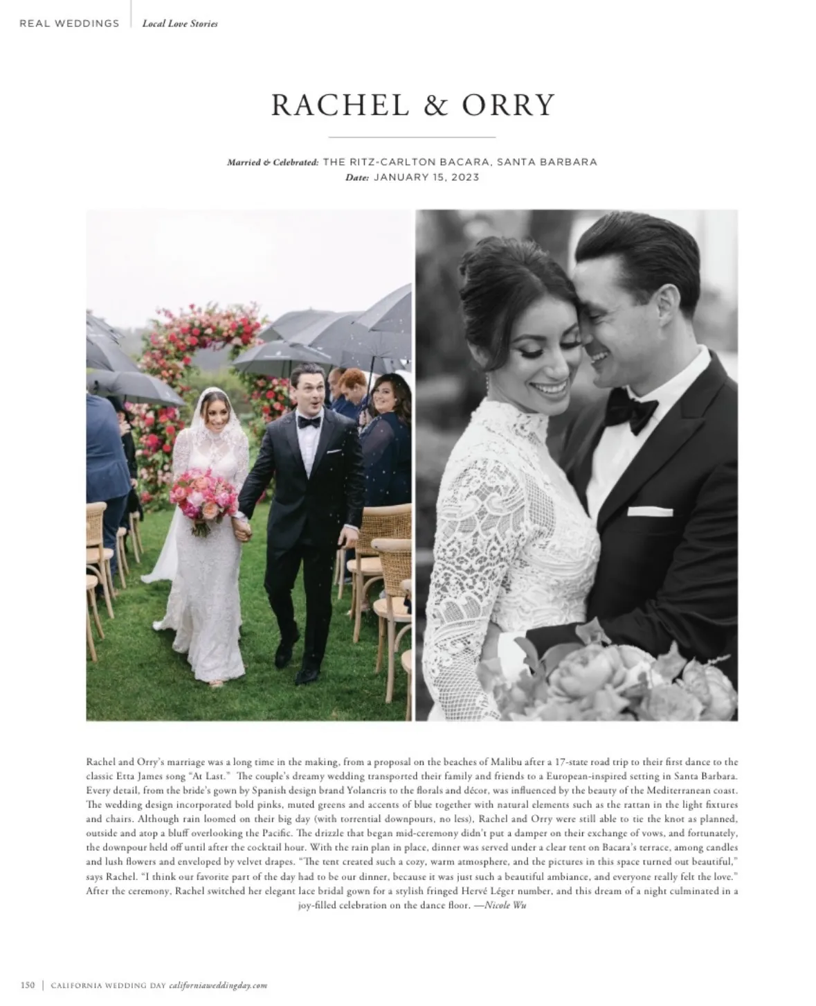 California Wedding Day