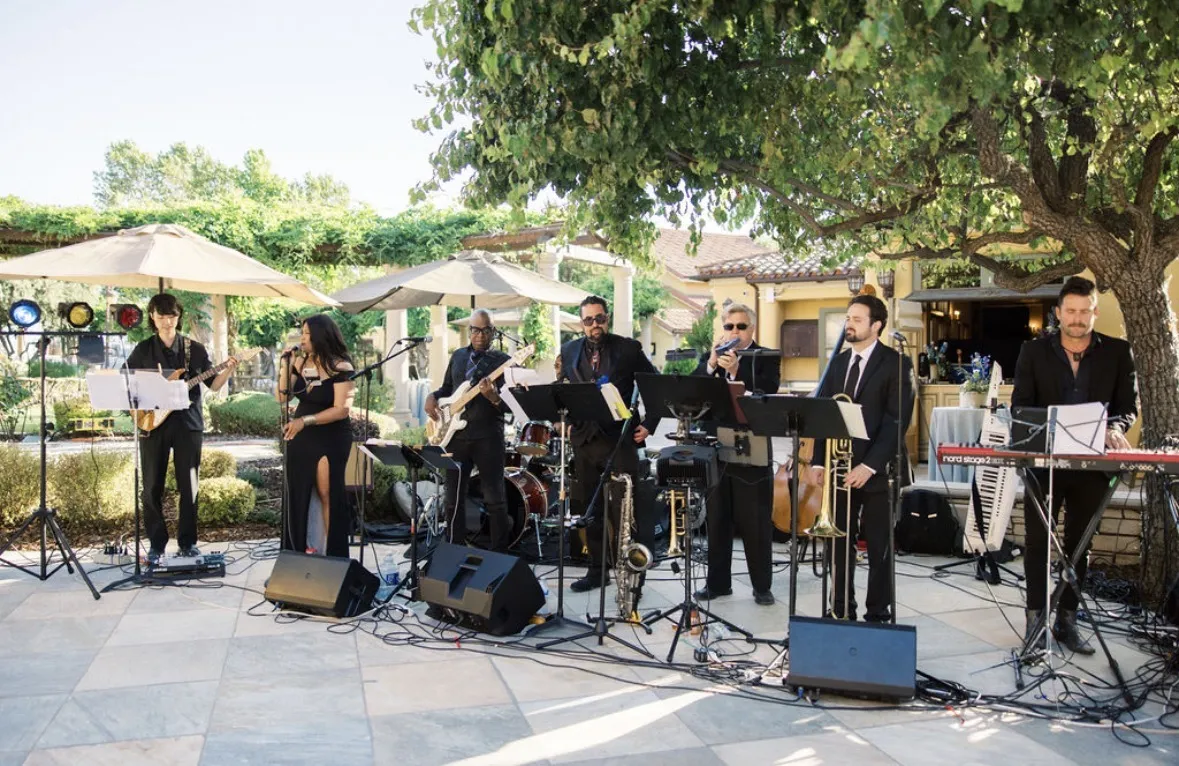 Live musical performance at a tailored event